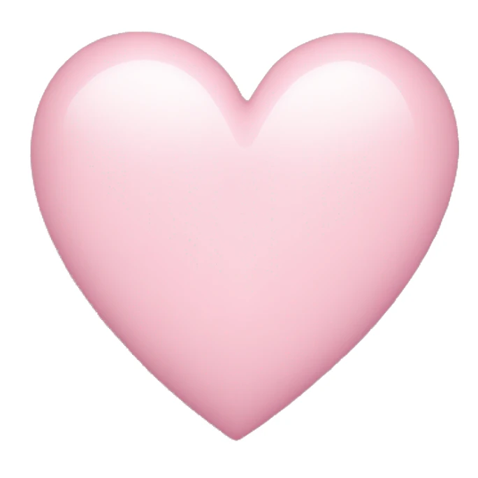 light pink heart with stars sticker