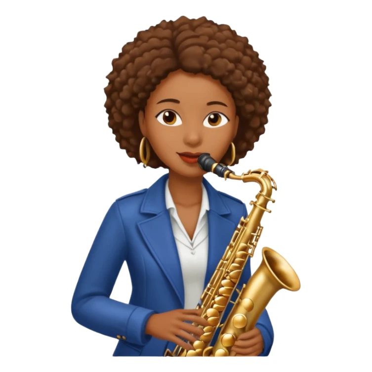 black woman Street Musician sticker