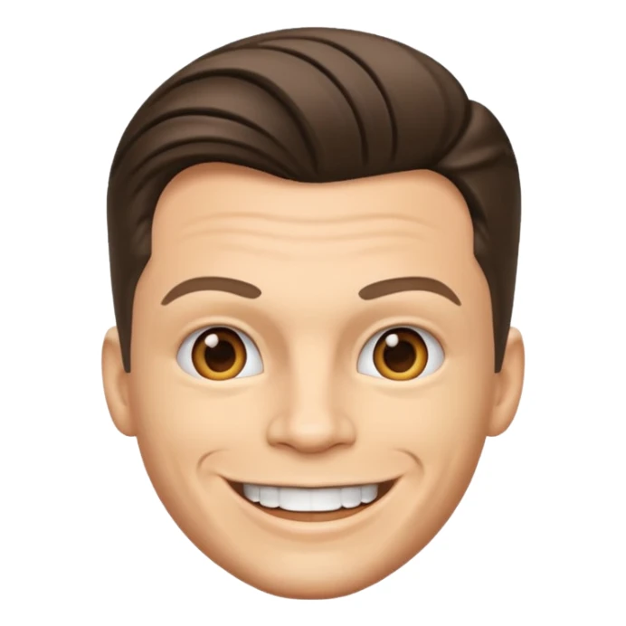 photo realistic Theo von smiling very wide sticker