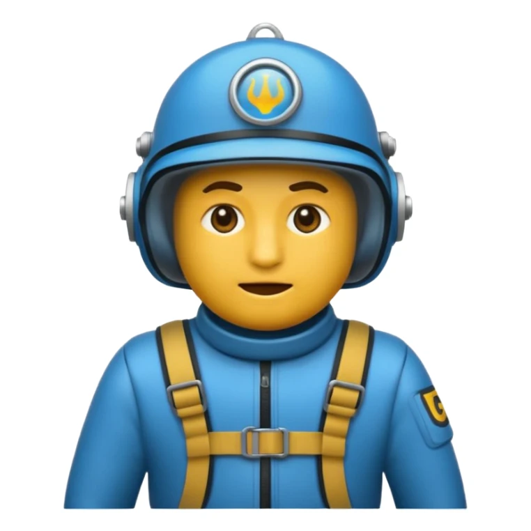Crea un emoji de un soldador subacuatico sticker