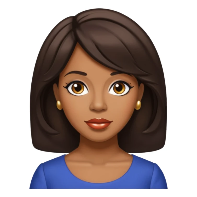 Cindy Birdsong from The Supremes with dark brown hair sticker