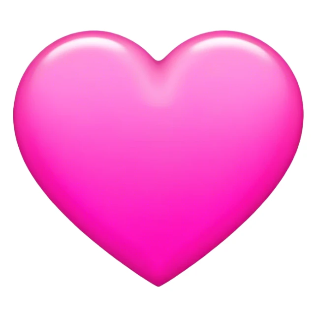 neon pink heart ios 18 style sticker
