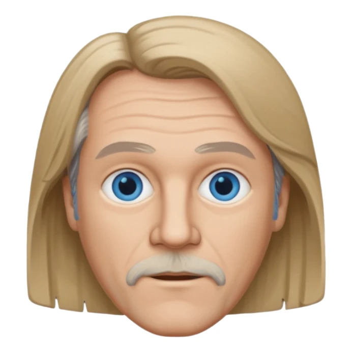 Benny Andersson with blue eyes, dark blonde hair sticker