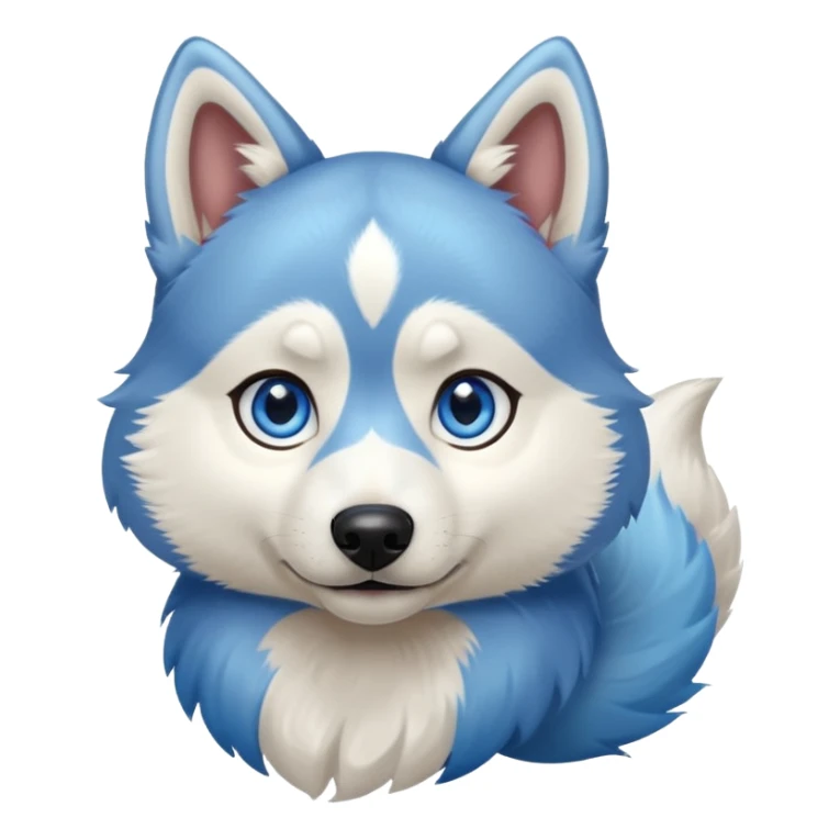 Husky mix dog with blue eyes sticker