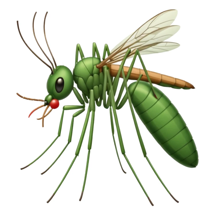 mosquito aedes fumando un cigarro sticker