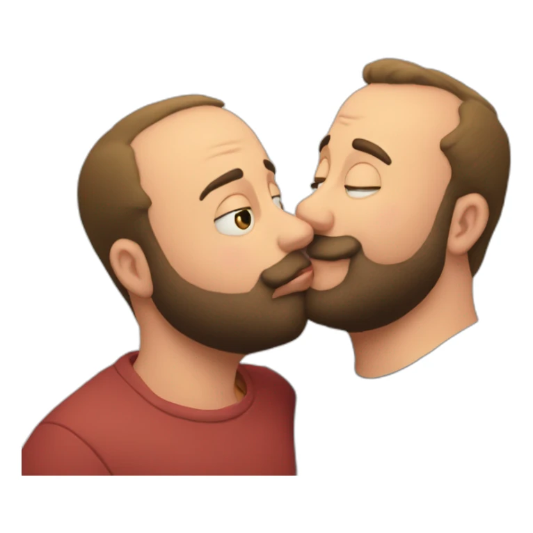 tom segura kissing bert kreischer sticker