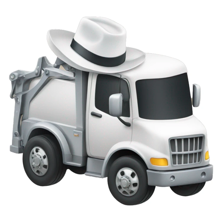 tow truck with white cowboy hat sticker