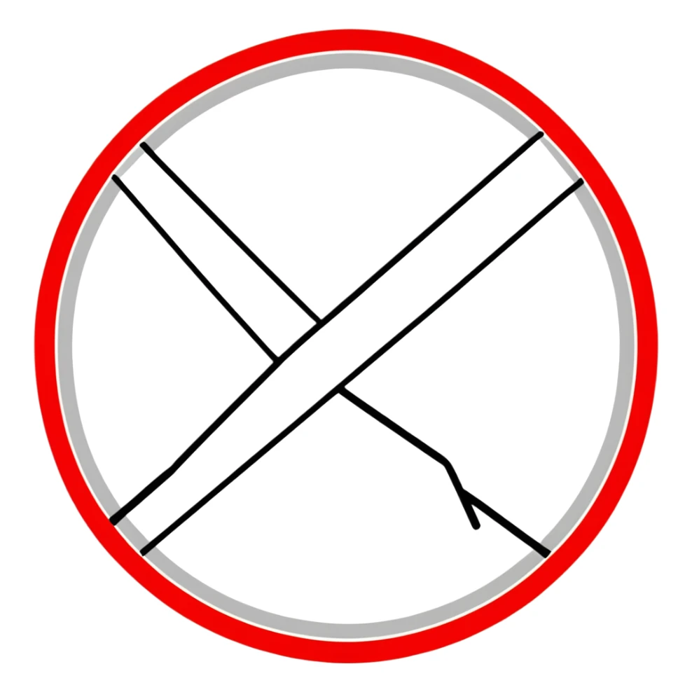 No one under 12 symbol, red circle with 12 inside with a diagonal line across it, prohibition sign sticker