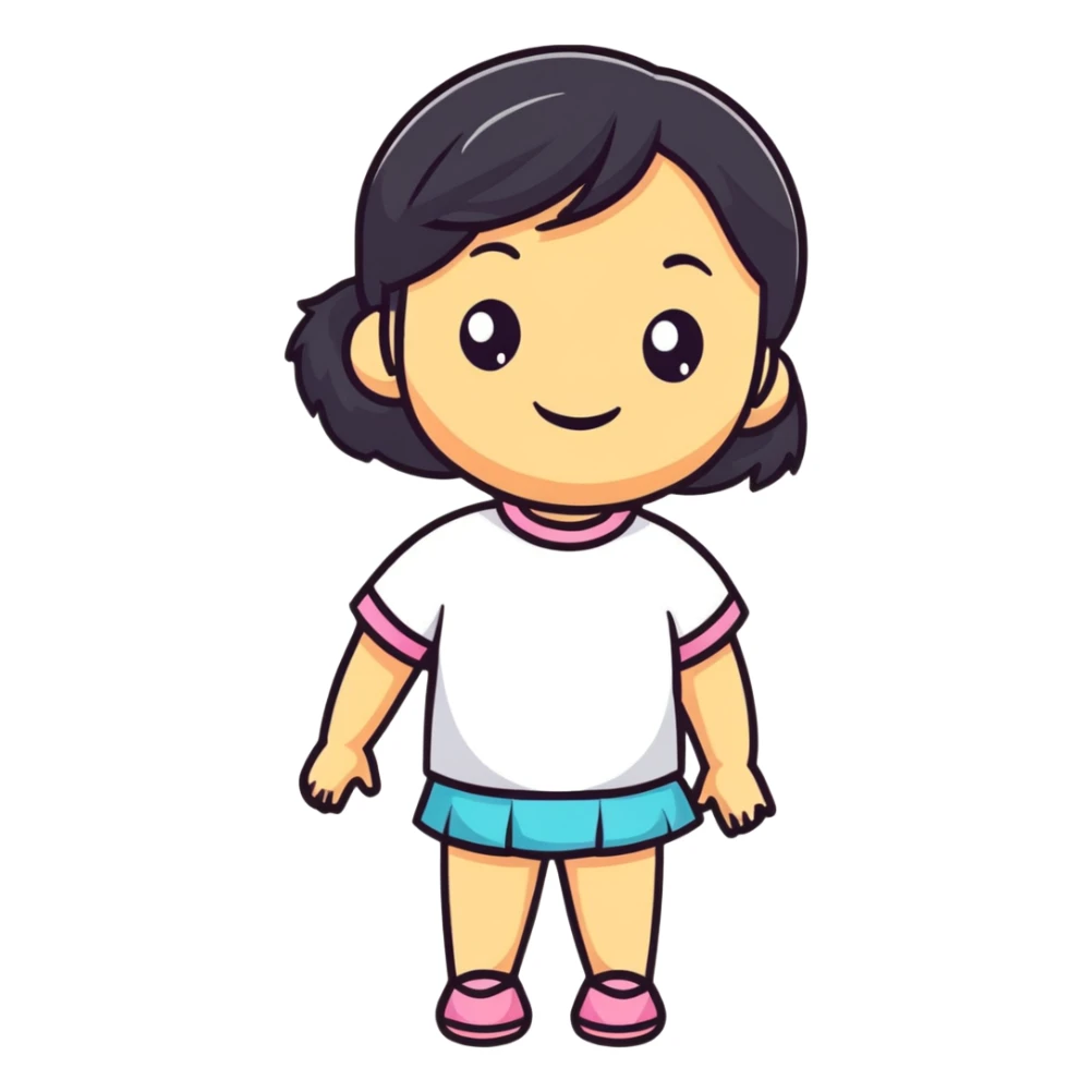 Beautiful smiling girl jinx sticker