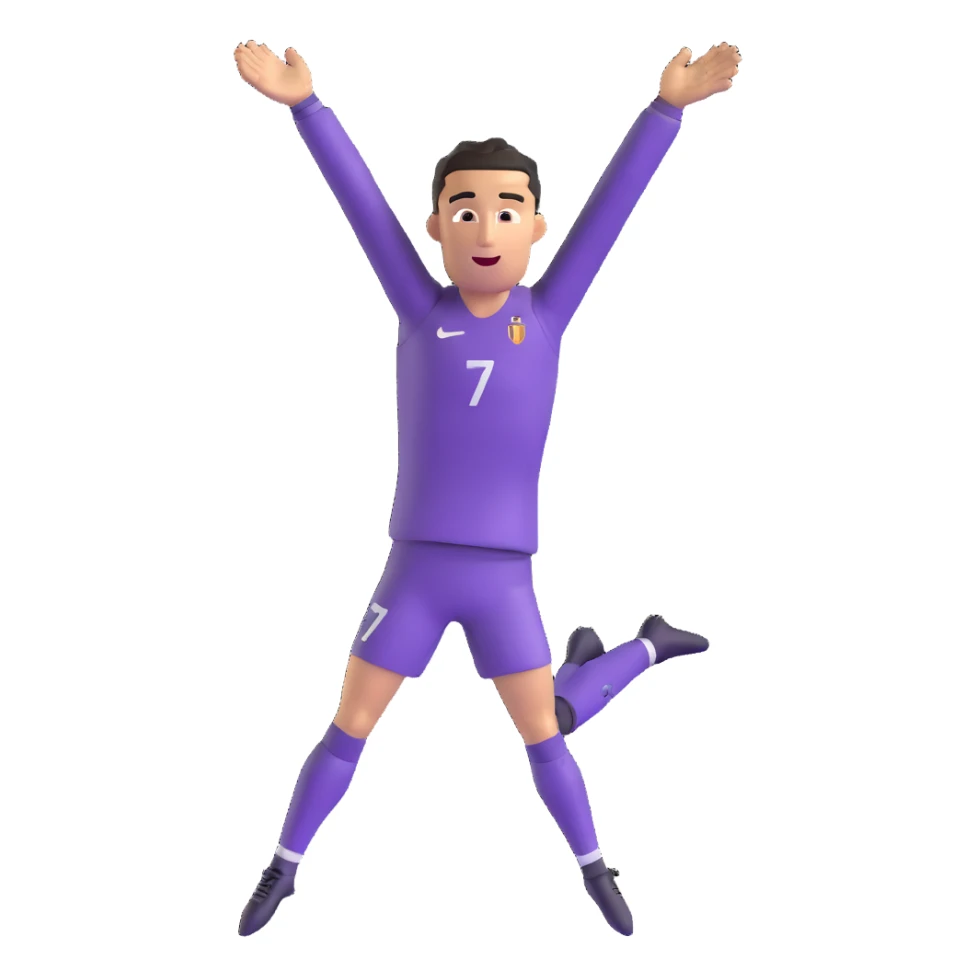 Cristiano Ronaldo doing his signature 'Siu' celebration sticker