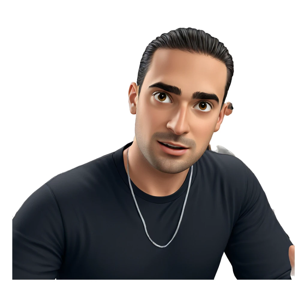 boys in black shirts indoors sticker