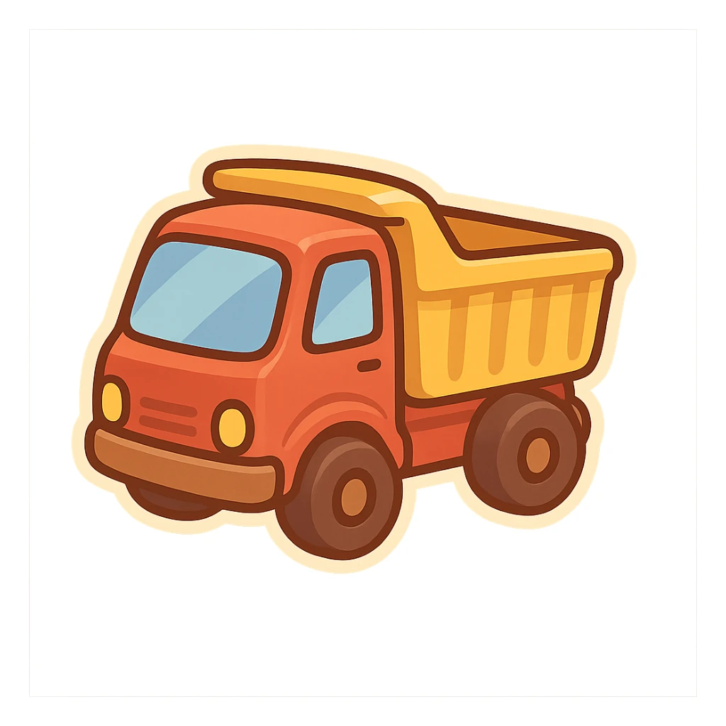 toy truck sticker