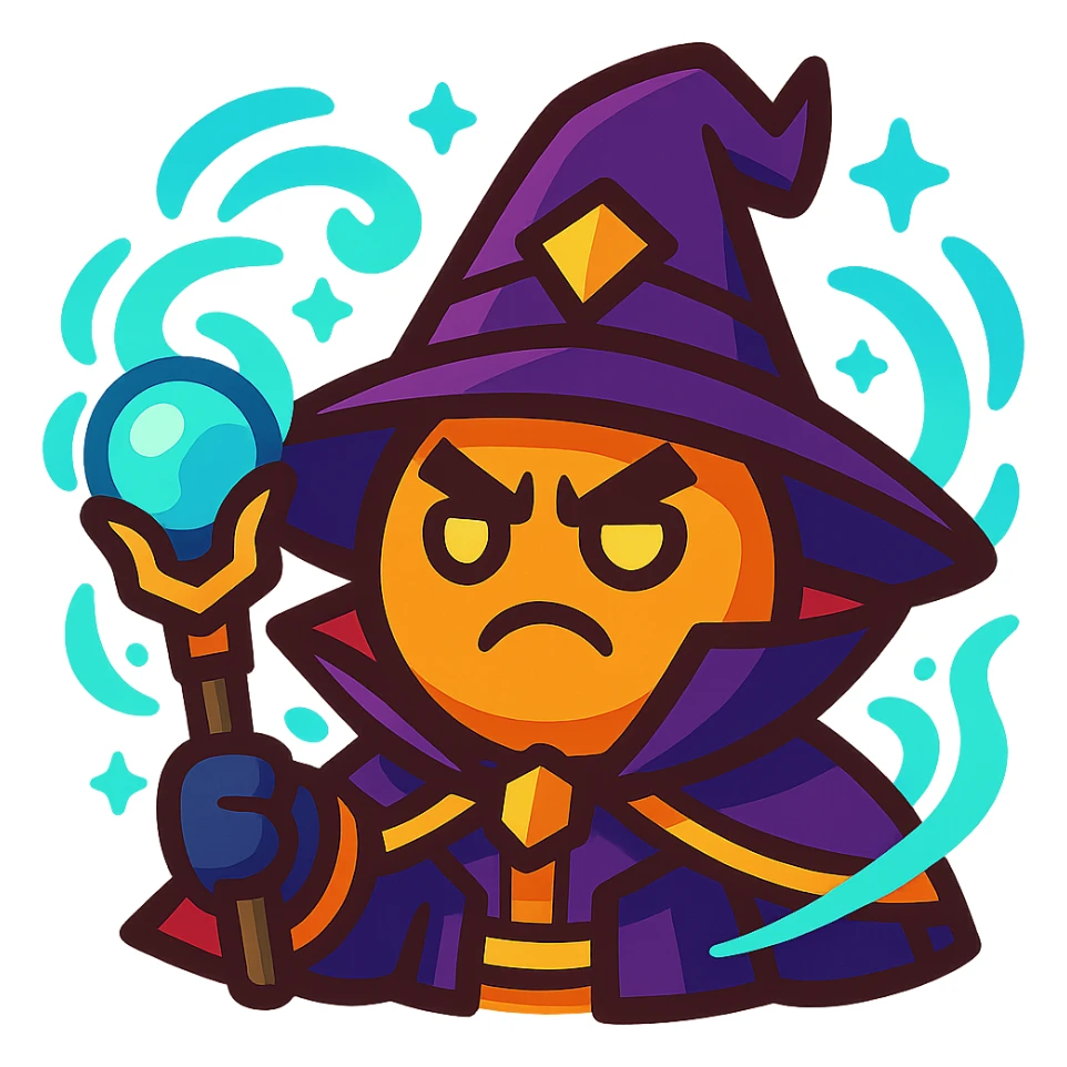 emoji inspired by Dota 2, vibrant toon style, magical effects sticker
