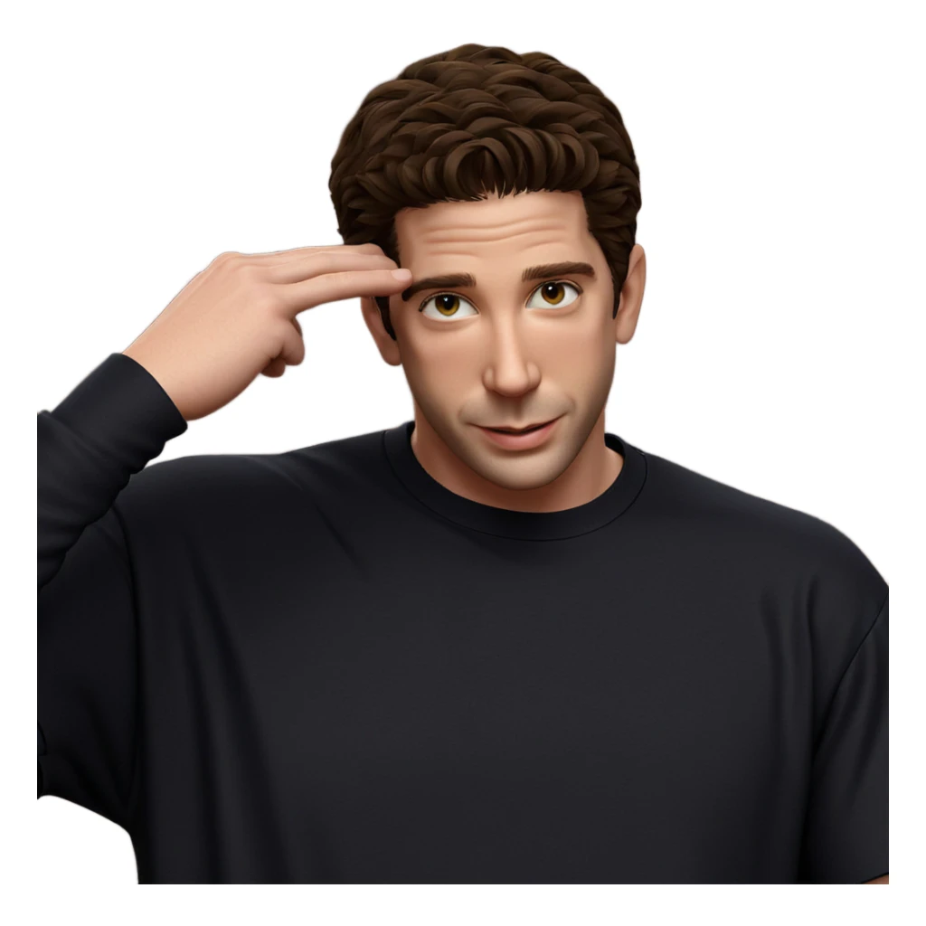 smiling boy in black shirt sticker