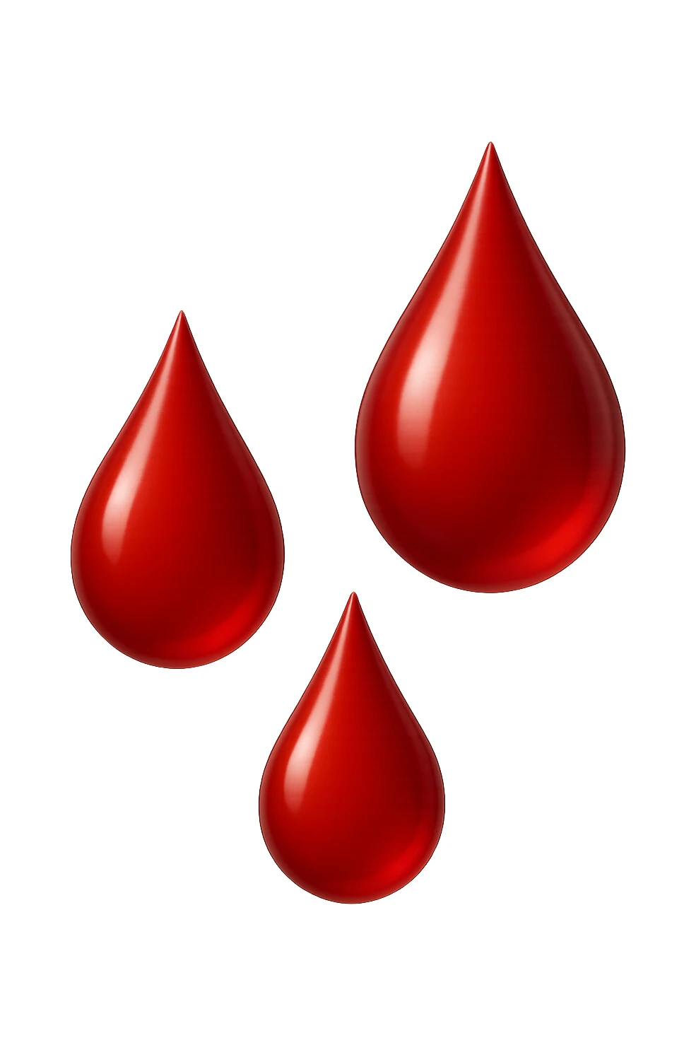 3 gocce di sangue 3d sticker