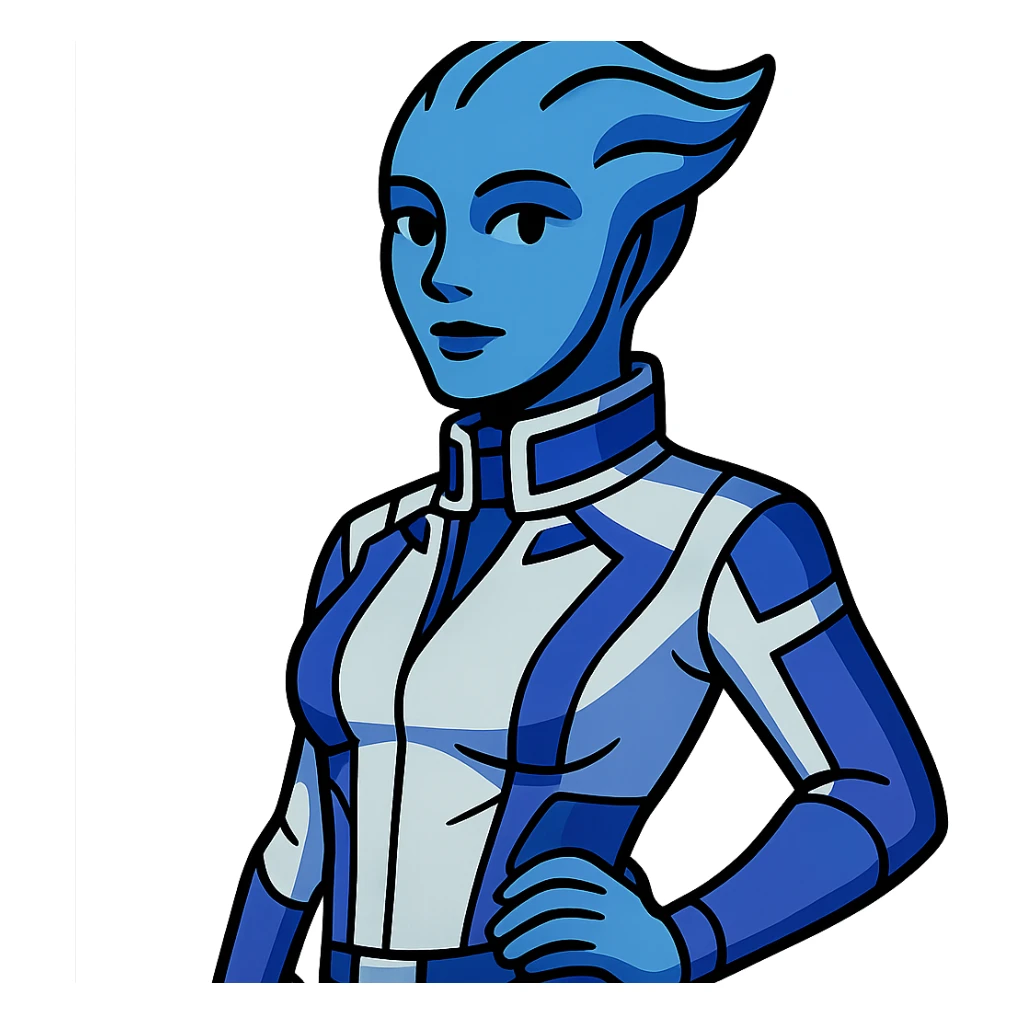 Liara T'Soni from Mass Effect sticker