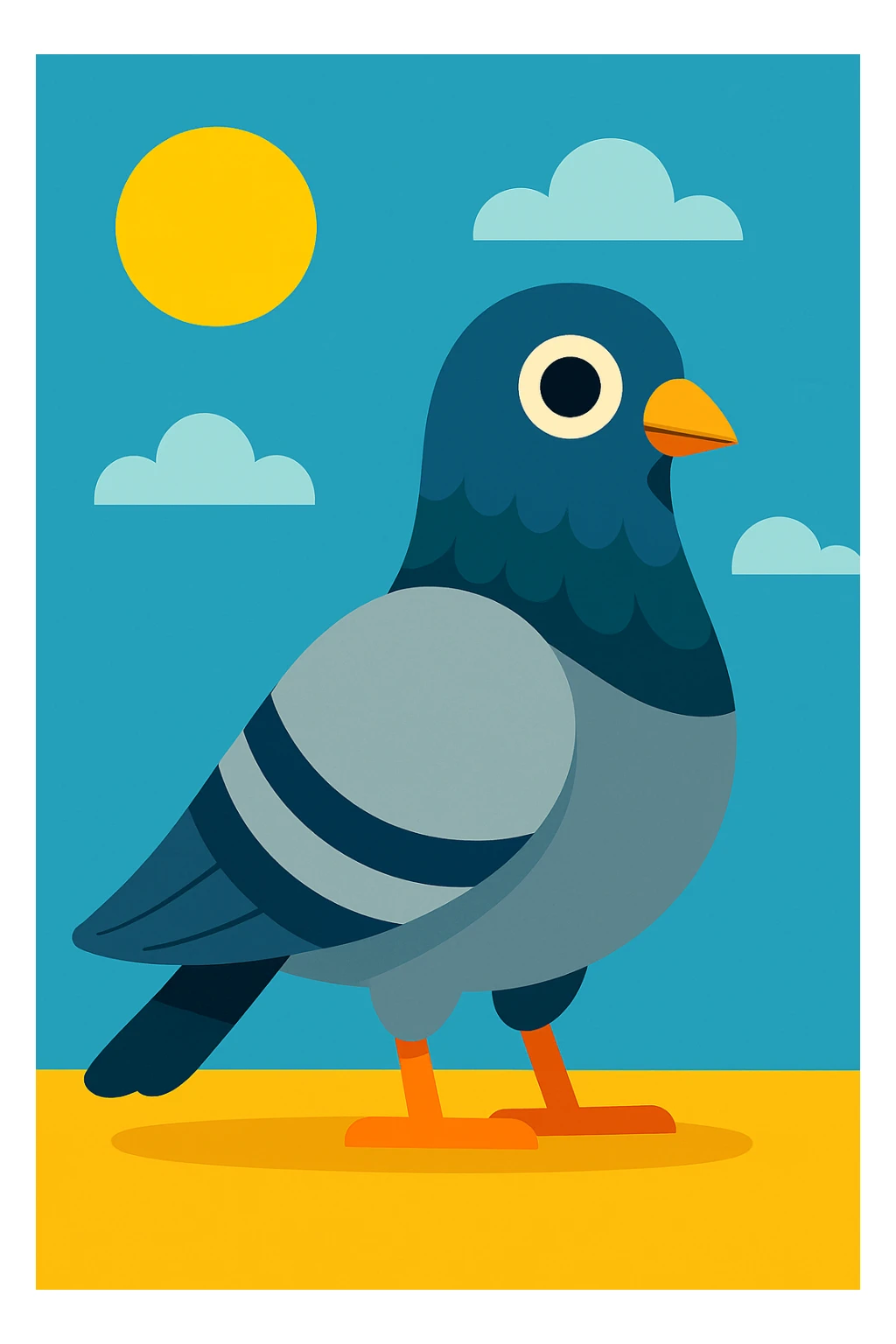 Pigeon sticker