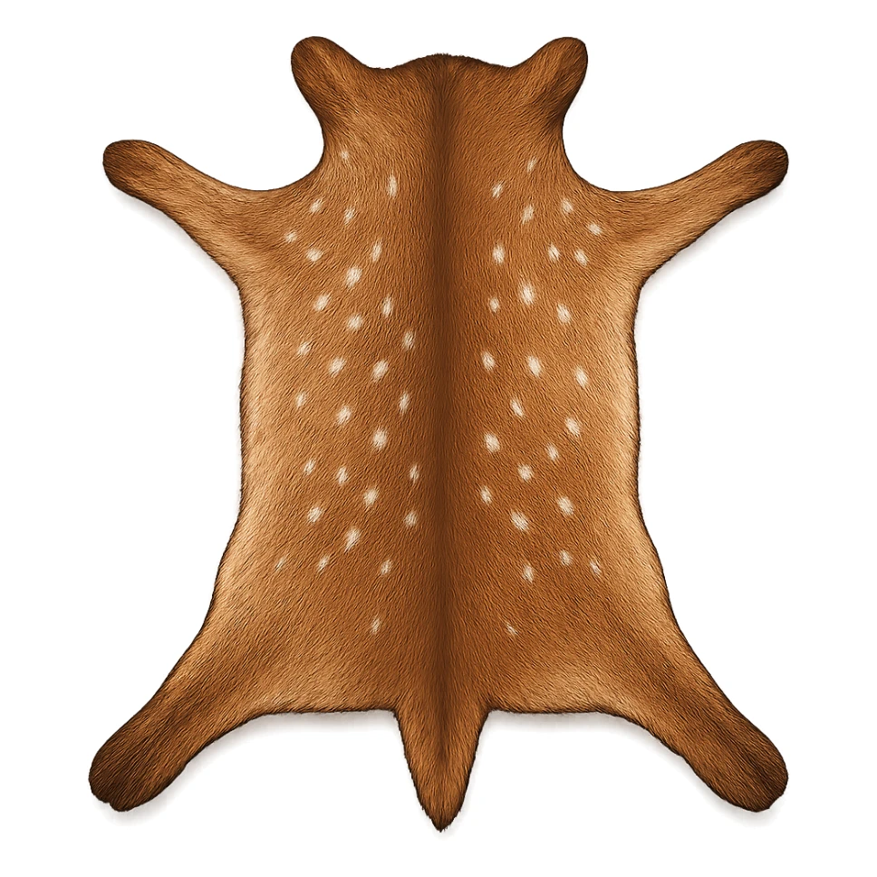 Детализированный емодзи оленье шкуры на пнгфоне без фона sticker