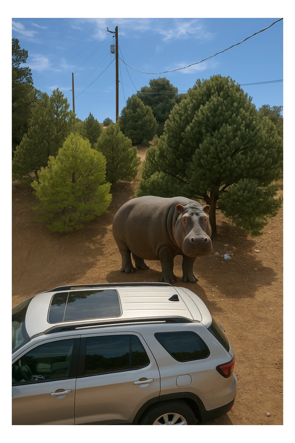 Hippopotamus sticker