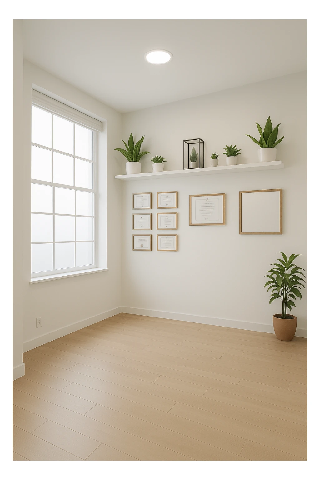 faMMI QUESTA STANZA SENZA LE PERSONE E SENZA LETTINO, SOLO LA STANZA. FALLA MOLTO PIù LUMINOSA CON LUCI PIù FREDDE E MODERNE, NON LUCI GIALLE sticker