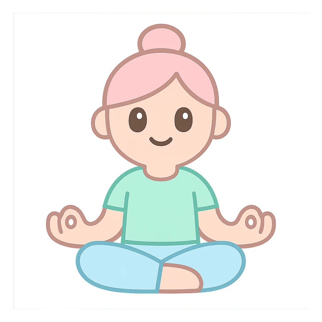 yoga pose sticker