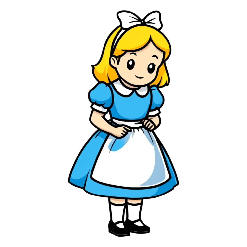 Alice from Alice in Wonderland sticker