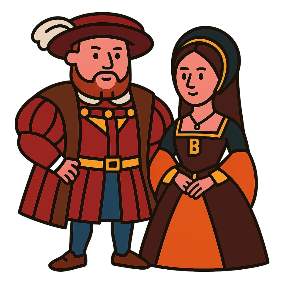 Henry VIII and Anne Boleyn sticker