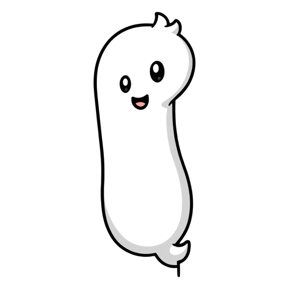 cartoon sticker style male penis sticker