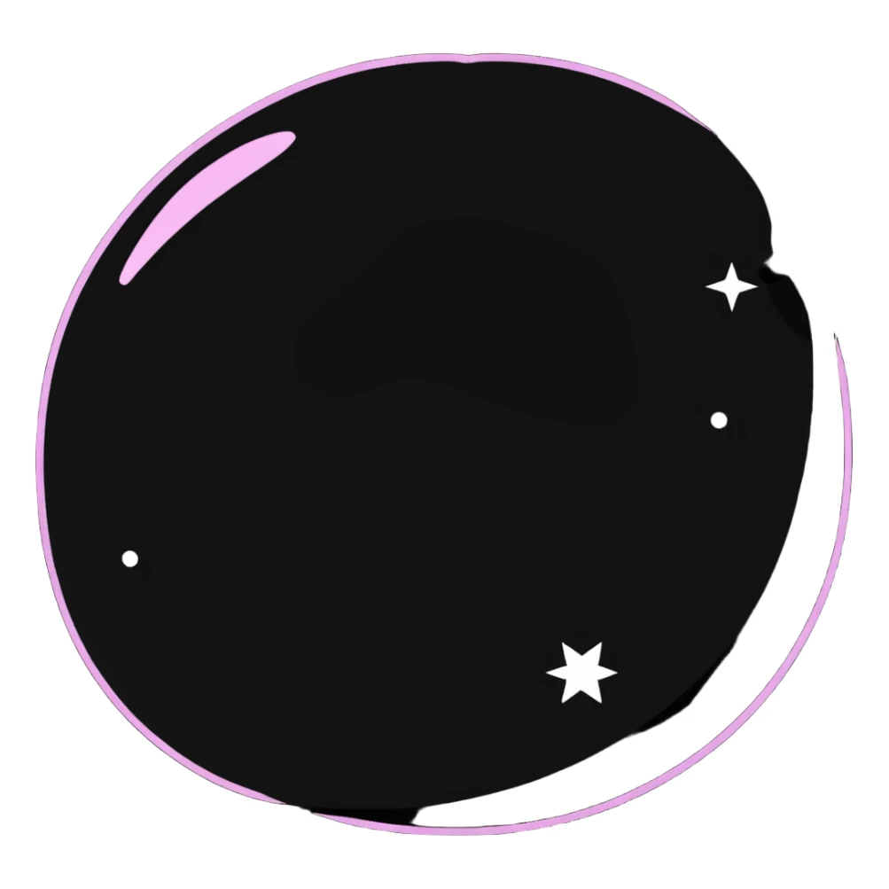 colorful galaxy with stars sticker