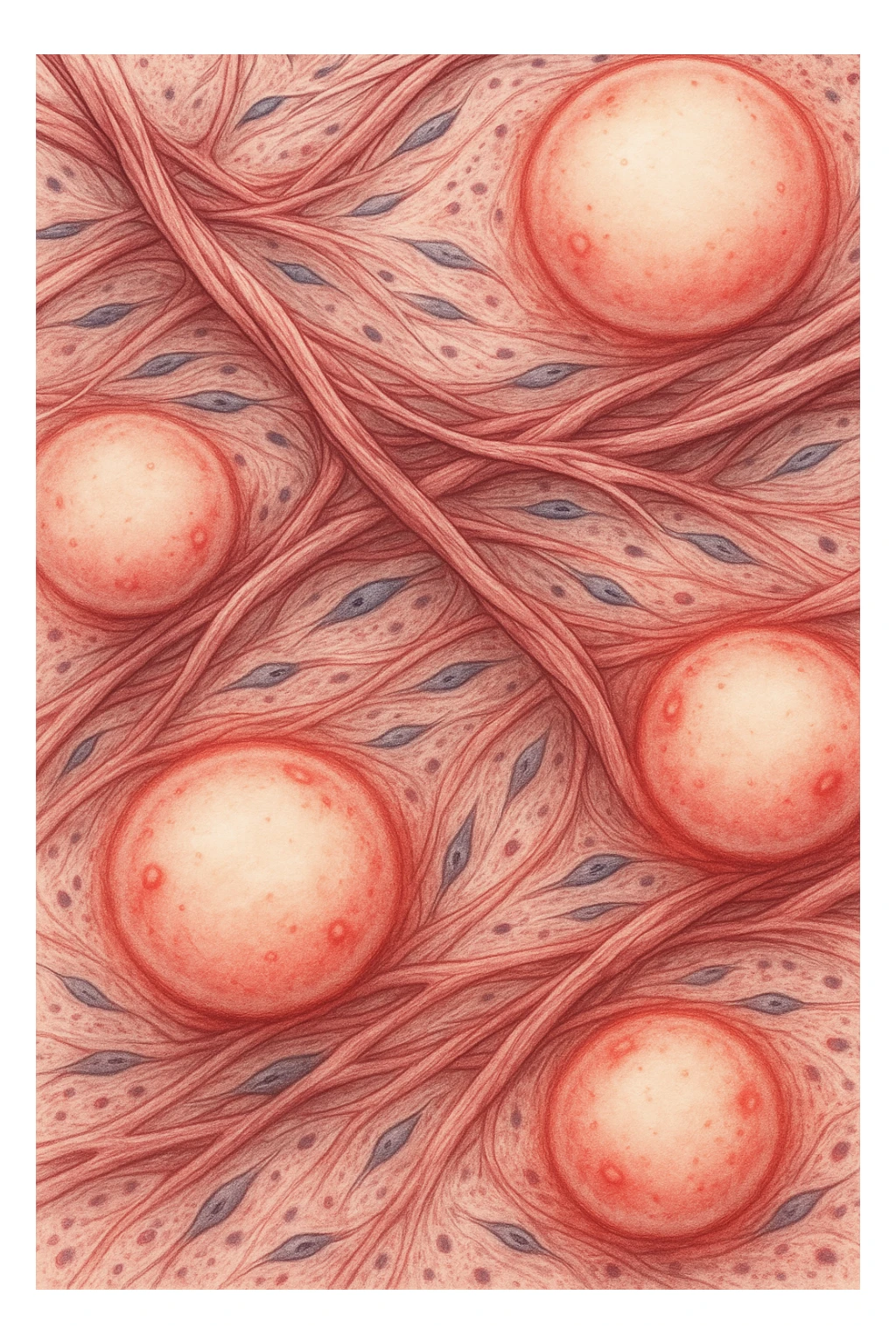 tessuto connettivo fibroso di cellulite sticker