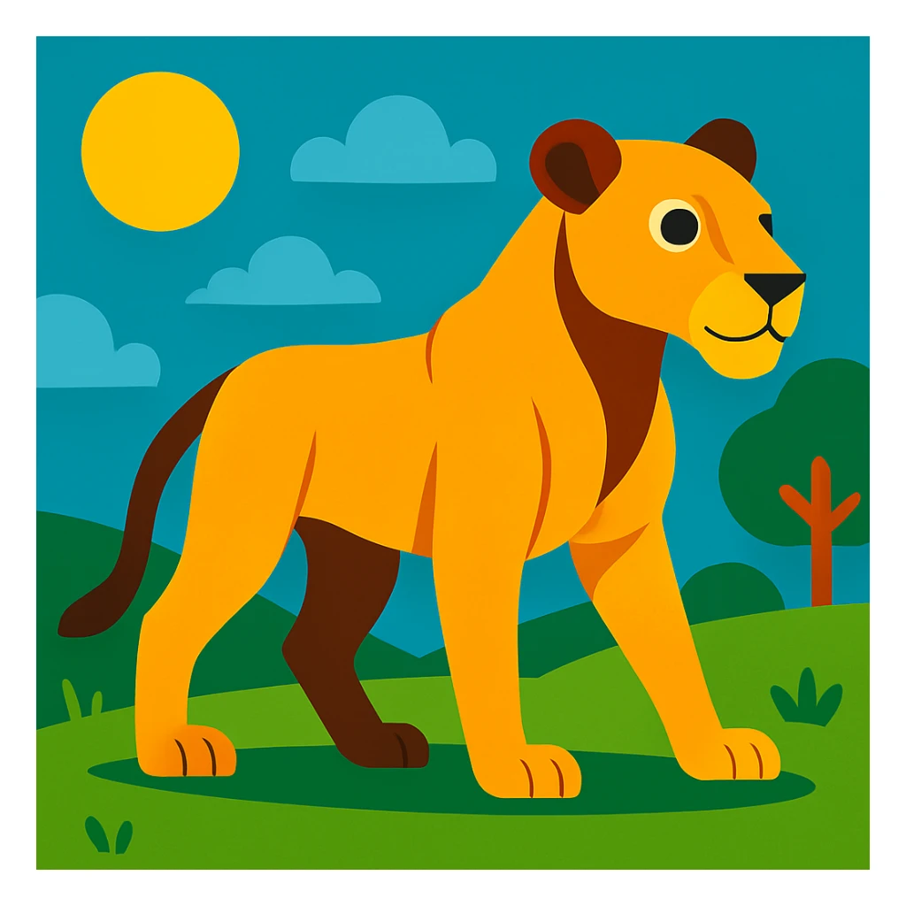Lioness sticker