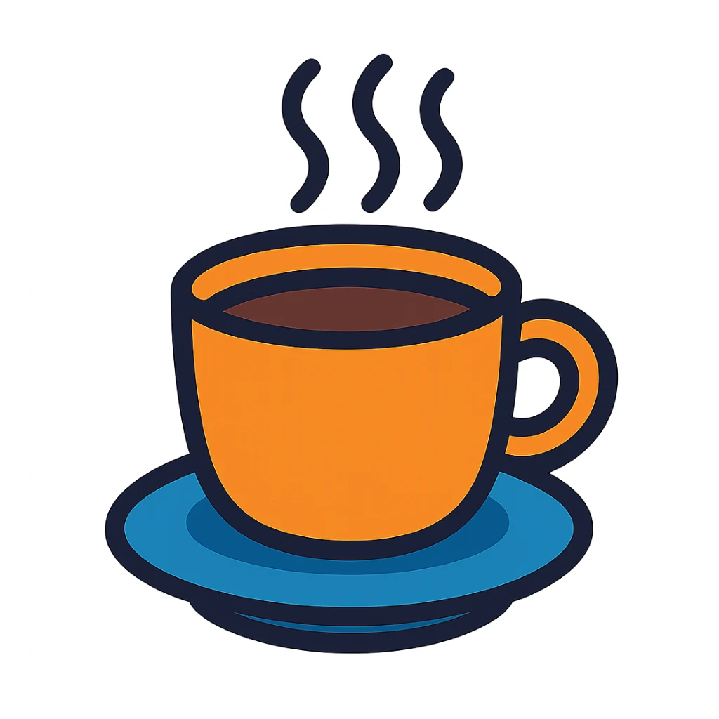 coffee cup sticker