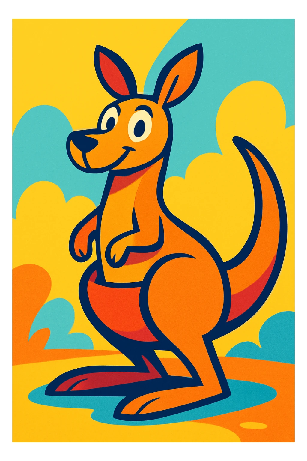 kangaroo sticker