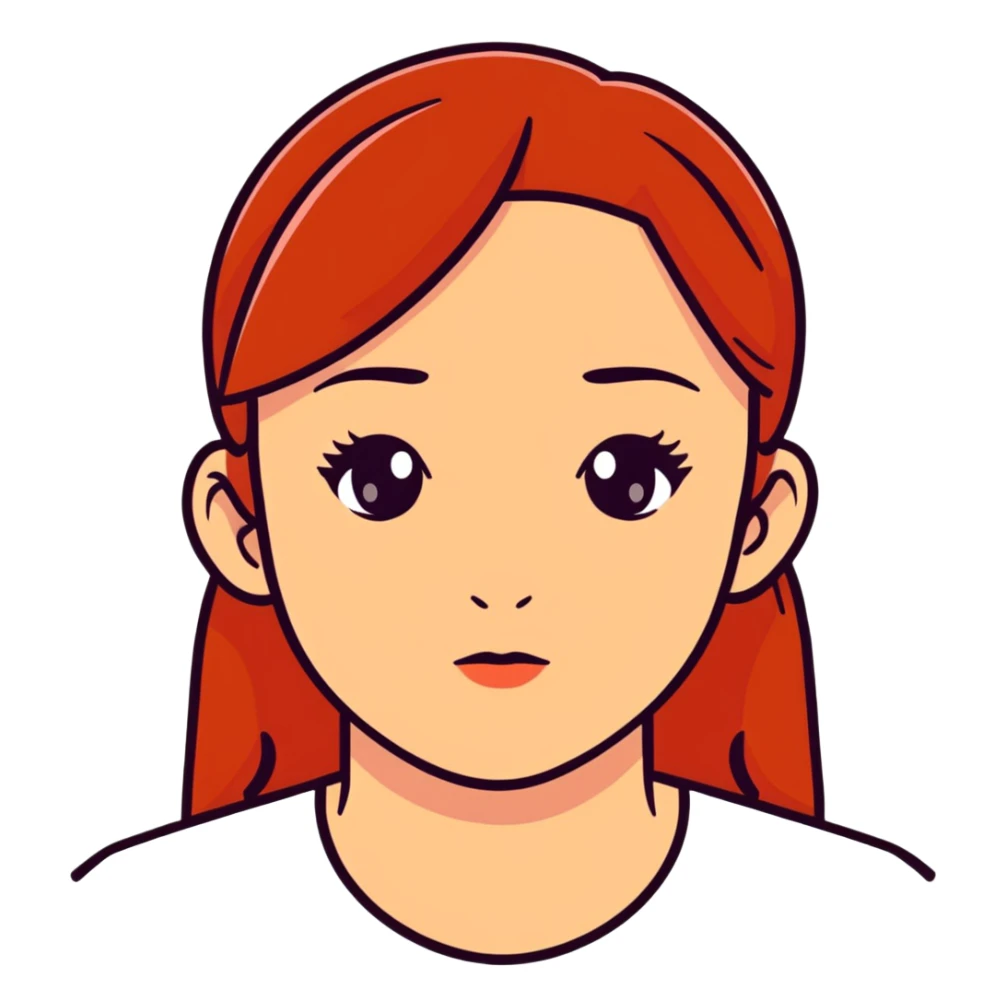 girl with redness under nose sticker