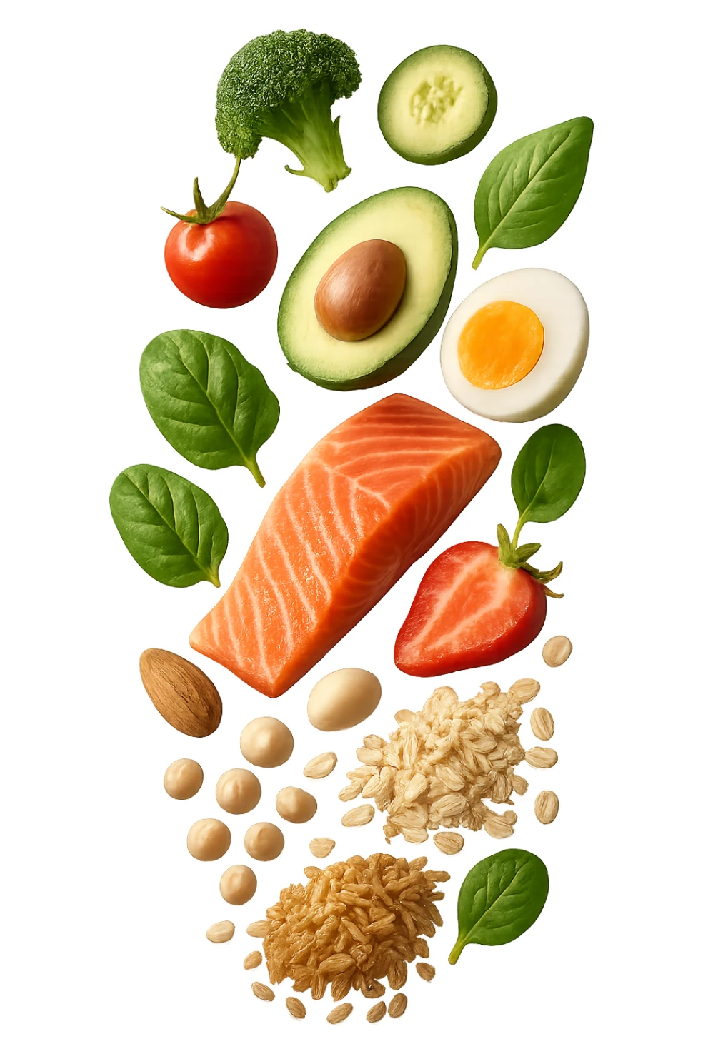 CIBO SANO CHE CADE VERTICALMENTE DALL'ALTO, IPERREALISTICO DALL'ALTO sticker