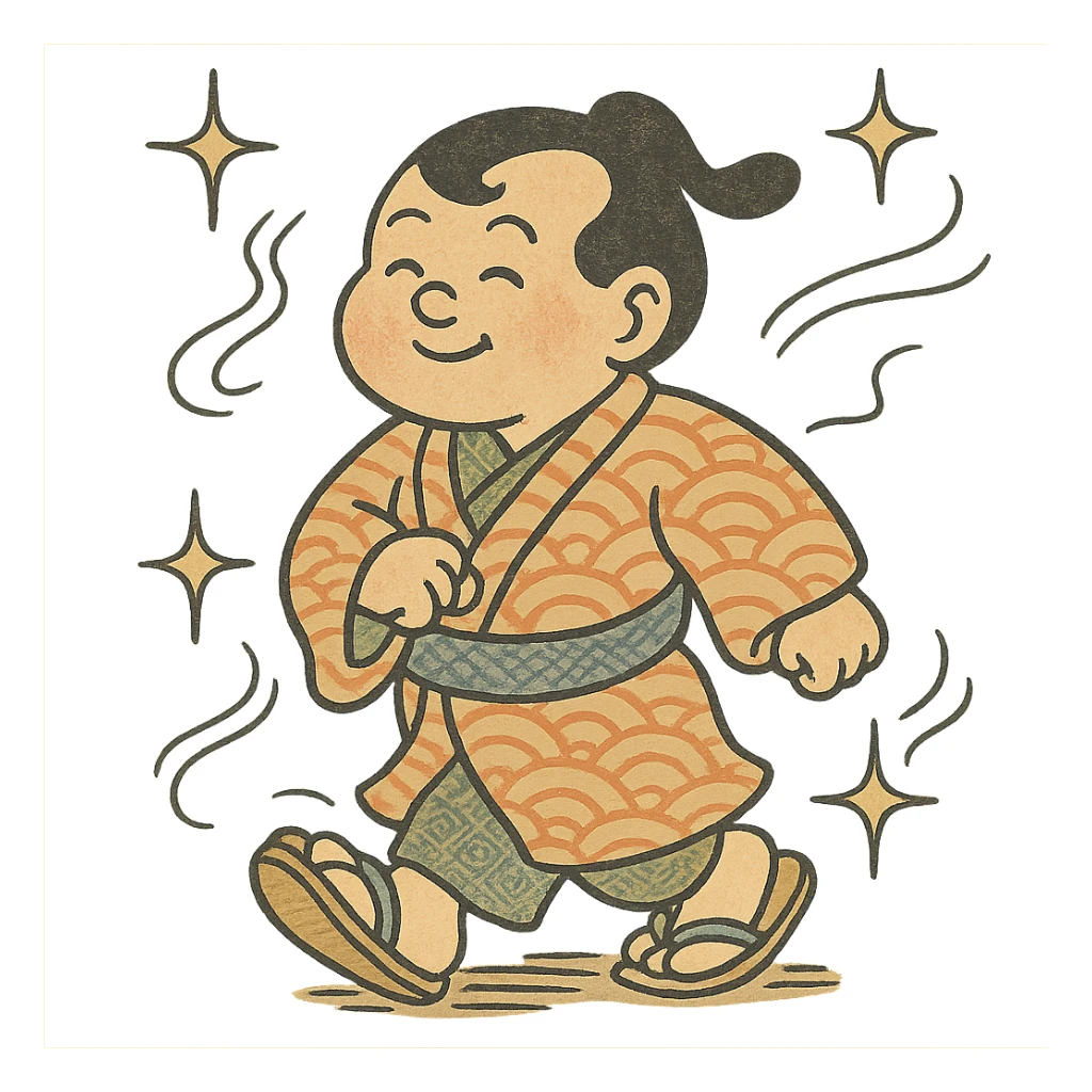 ukiyo-e inspired sparkles with stylized lines and traditional look sticker