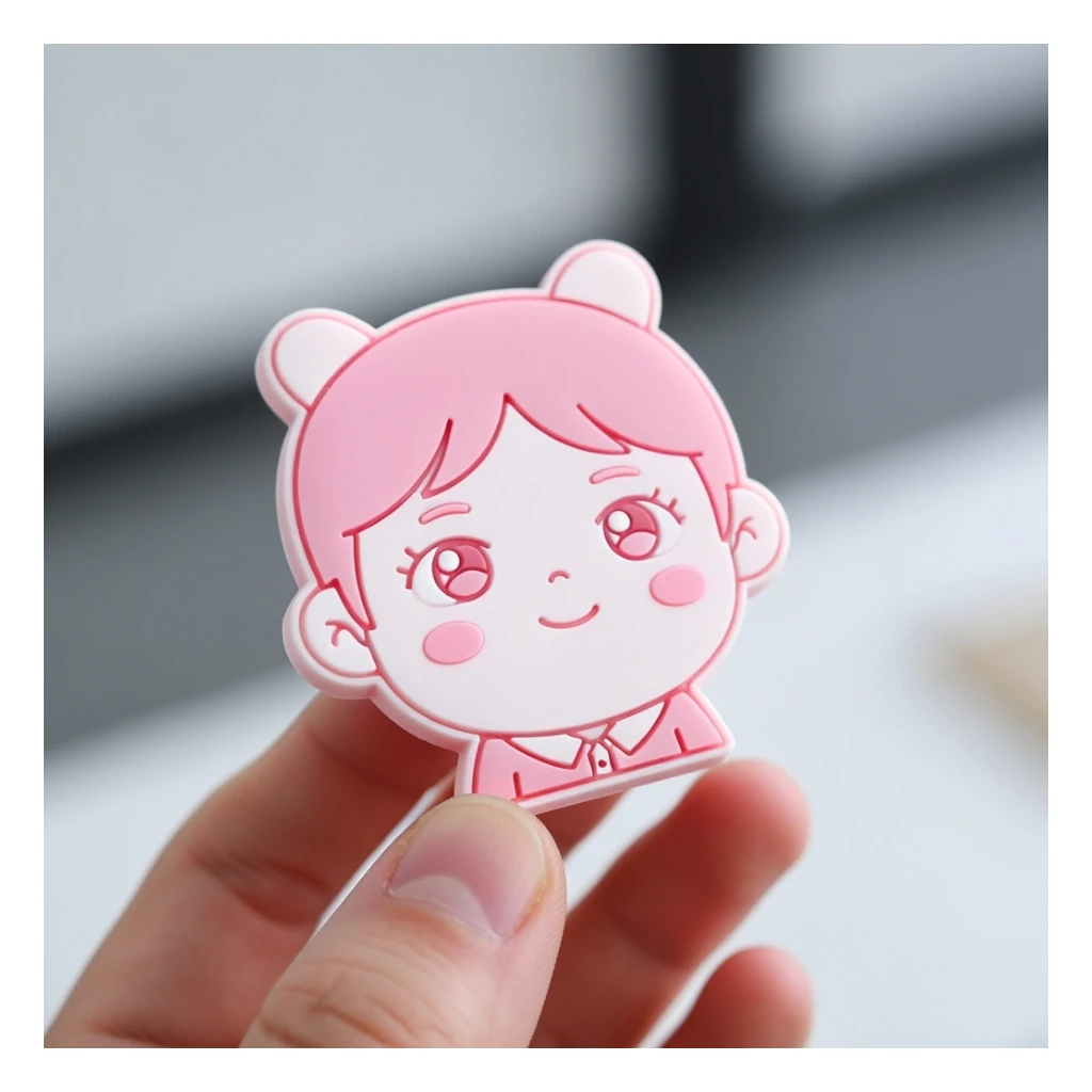 kpop phone grip, cute, expressive, minimal sticker