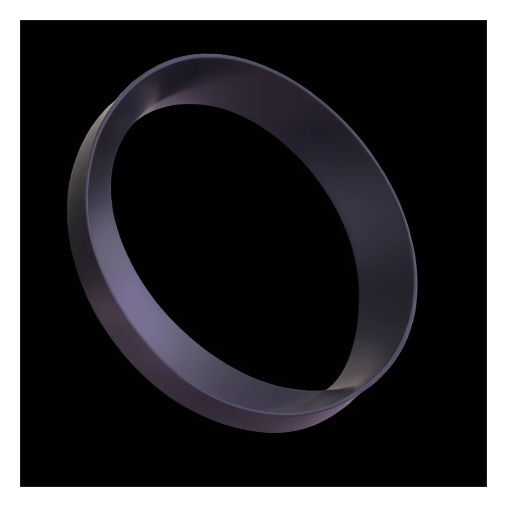 mobius strip, 3D, metallic, realistic lighting sticker