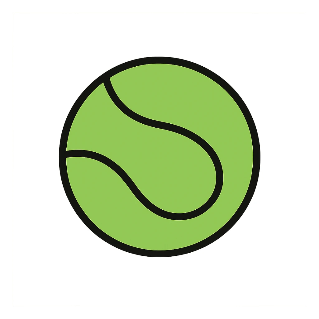 green sports icon, geometric style, sharp shapes and symmetry sticker