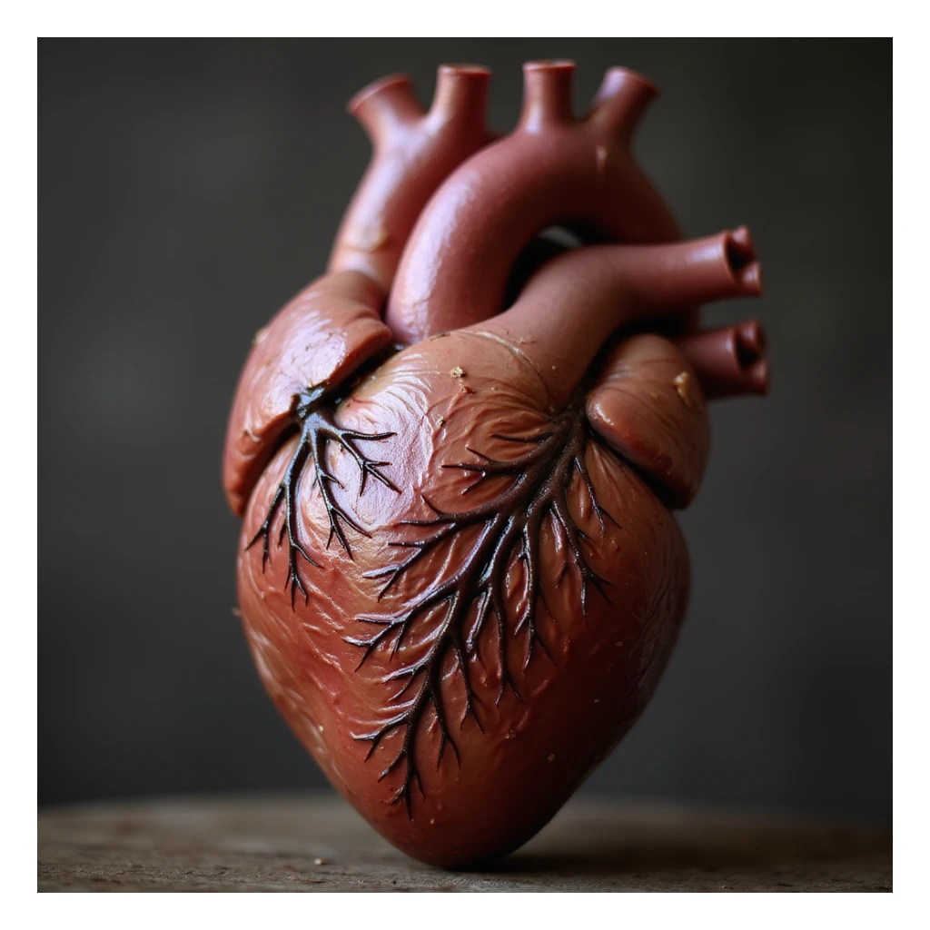 photorealistic high detail heart sticker