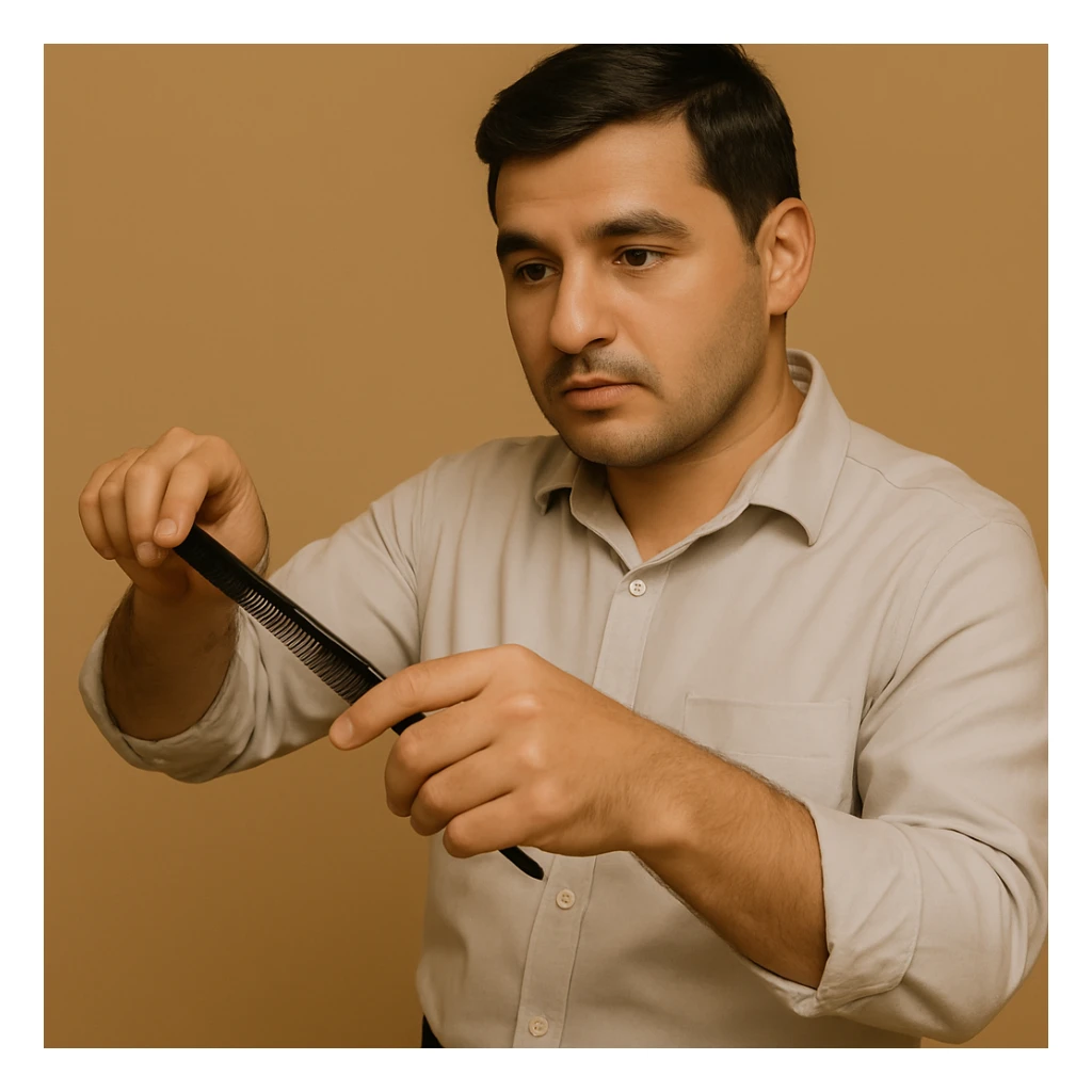 Now all that's left is the barber, take out the rest. sticker