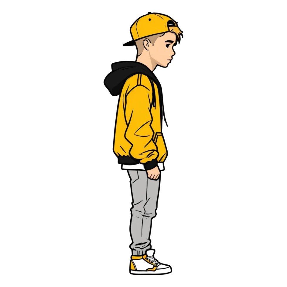 2022  Justin bieber,  canadian singer & musician , hyperrealistic, mirco-detailed, vivid, bold colors, flat layout, side view sticker design
 Must be 8k hd, 8000x8000px resolution. Must use very thin transparent smooth lines sticker
