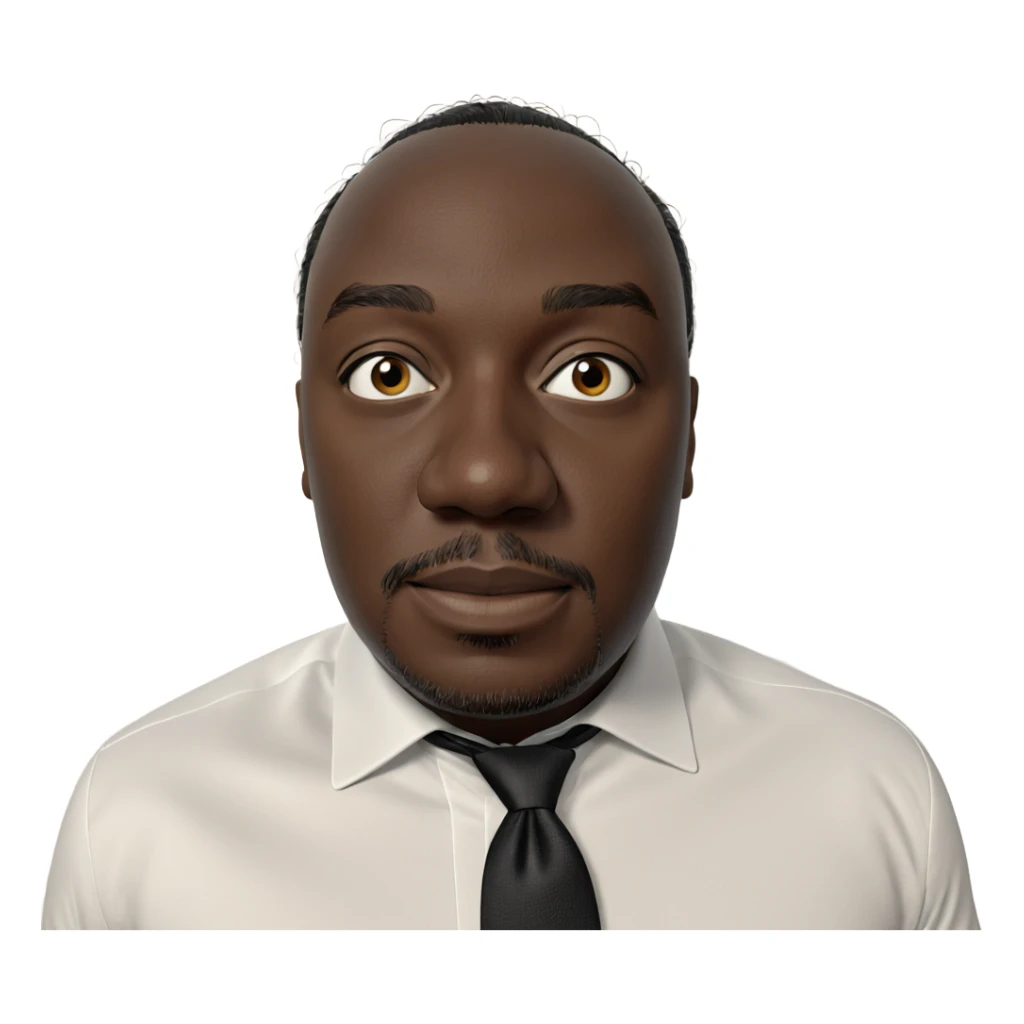 male portrait in white shirt sticker