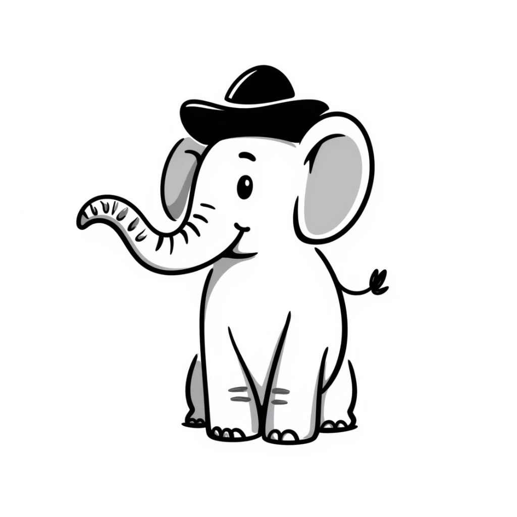 Elephant sticker