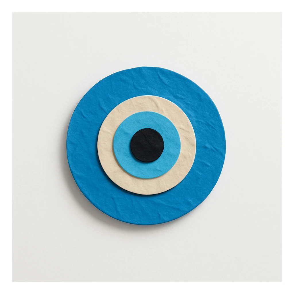 blue evil eye sticker