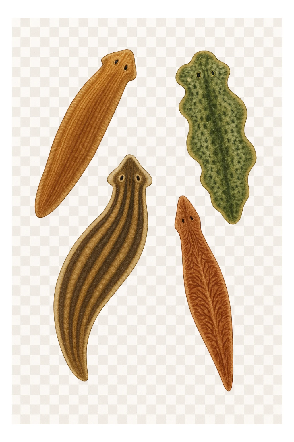 platelminti senza sfondo sticker