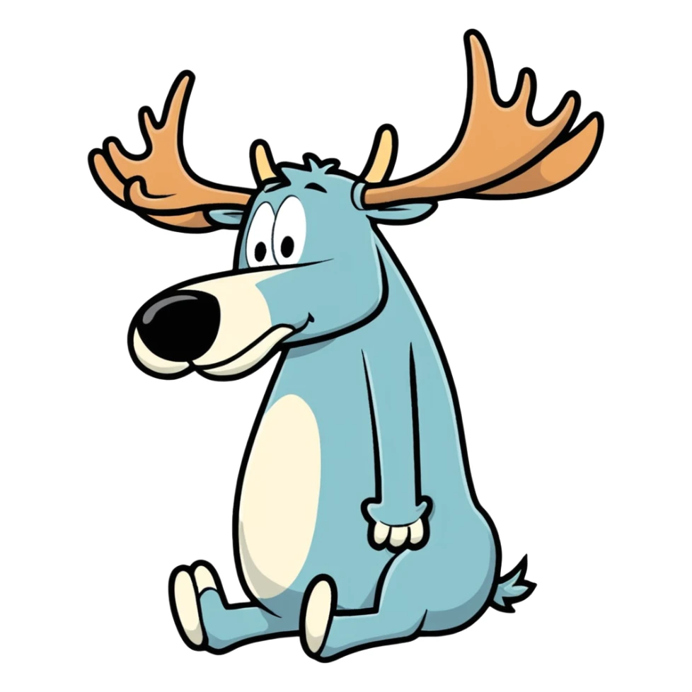 Rocky and bullwinkle as alcoholics sticker