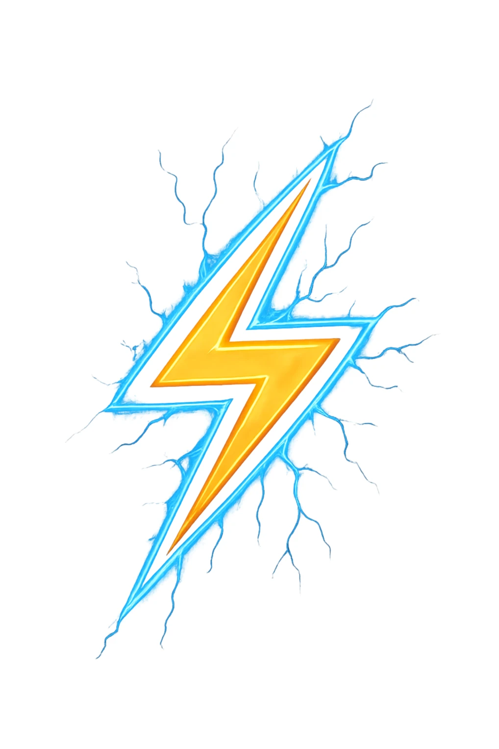 fulmine come se fosse energia sticker