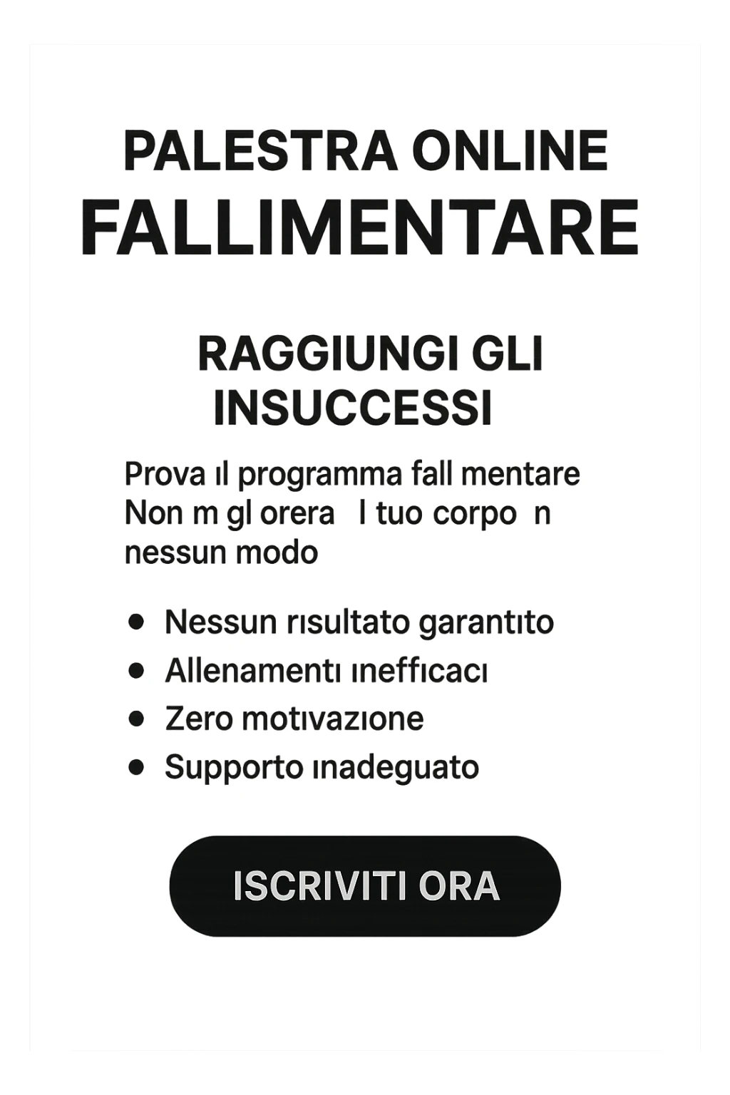 Scheda online palestra fallimentare  foglio in italiano sticker