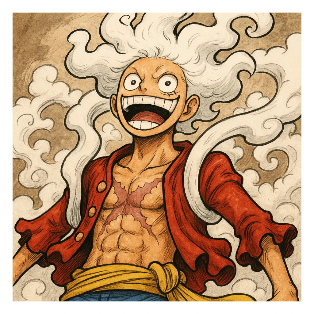 Gear 5 luffy sticker